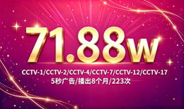 六个频道播出223次